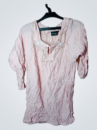 Marc Lauge Jeans Pink Texturiertes Tunika-Top XXL