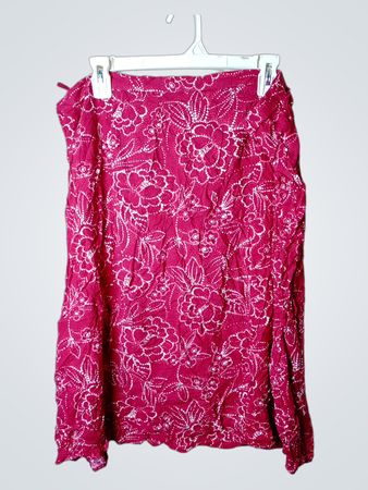 Bonmarche Pink Floral Print Skirt