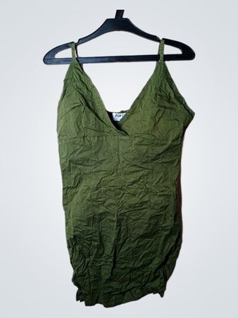 POP LINE Lycra Green Tank Top