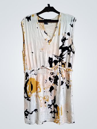 Cop. Copine Ärmelloses Kleid mit abstraktem Druck