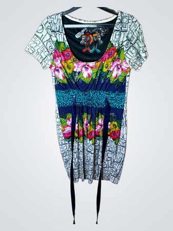 Damen Kleid mit grafischem Druck