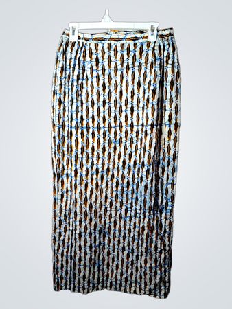 Maxi-Rock mit abstraktem Print
