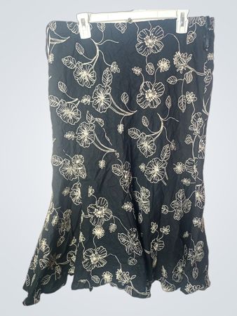CC Damen Blumenmuster Midi-Rock