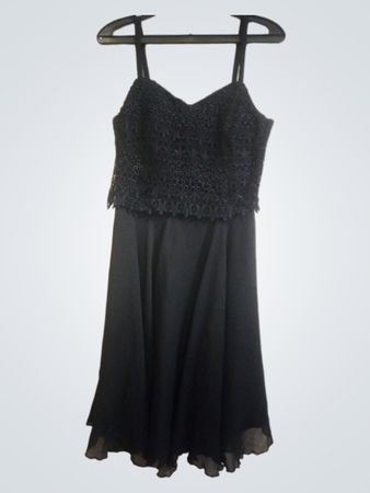 Schwarz Spitze Miederkleid