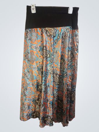 G.A. Pony Damen Paisley Druck Maxi Rock