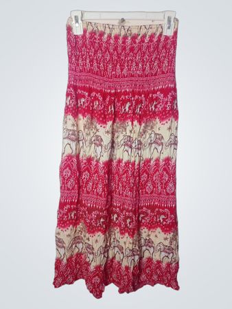 RAYO Damen 100% Rayon Trägerlos Maxikleid