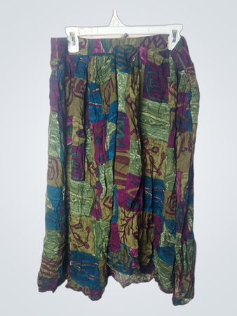 Berketex Damen gemusterrter Midirock