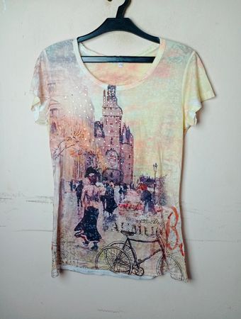 Esprit de la Mer T-Shirt mit Stadtansicht-Druck
