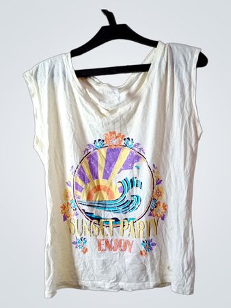 Laura Torelli Fashion Sunset Party Genießen Sie ärmelloses T-Shirt