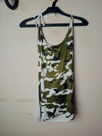 Camo Print Halter Neck Dress
