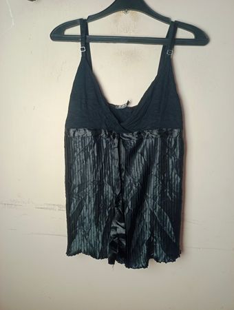 KBK Schwarz Falten-Camisole