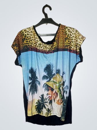 Punt Roma Damen T-Shirt mit tropischem Druck