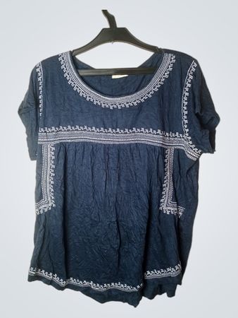 Uniq Damenblaue bestickte Tunika