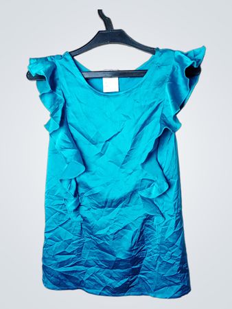 Orsay Teal Ruffle Dress