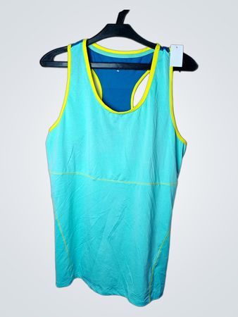 i-line blaues und gelbes Sporttanktop