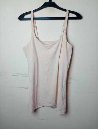 Rosa Spaghetti-Träger Tanktop