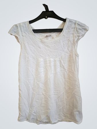 Esprit Weiße Bestickte Tunika Bluse