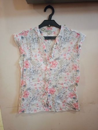 Massimo Dutti Bluse mit Floralprint
