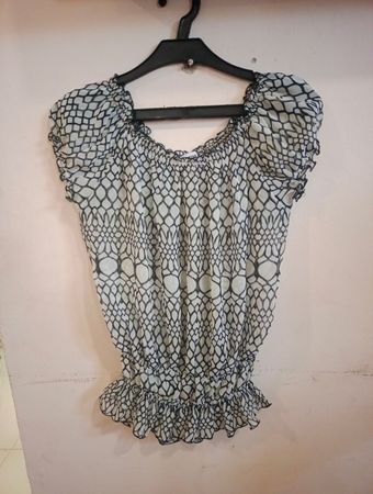 ANDYUS Damen Off-Shoulder durchsichtige Bluse