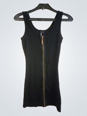 WSJ Black Zipper Tank Dress