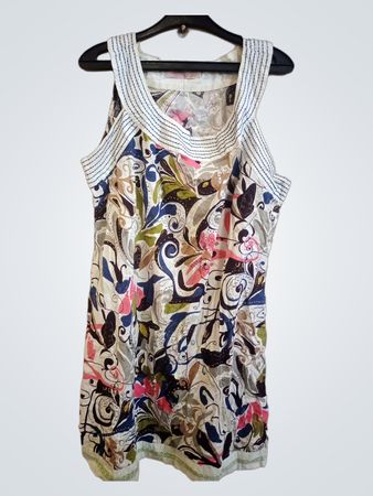Amonna ärmelloses Kleid mit floralem Muster