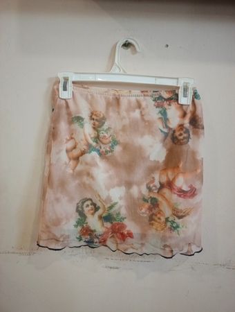 Cherub Print Minirock