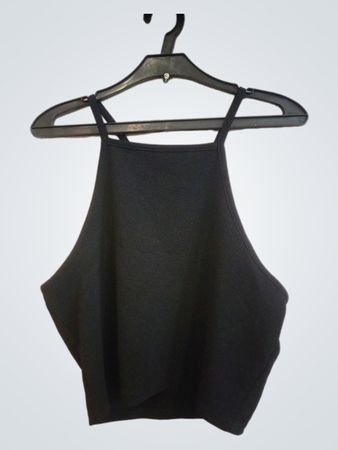 BLIND DATE CASUAL Schwarzes Cropped Top