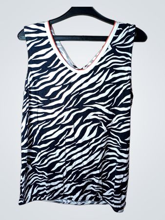 Street One Zebra Print Ärmelloses Top