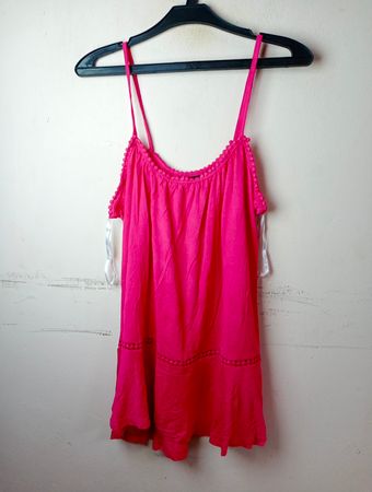 Janina Pink Spaghetti-Trägerkleid