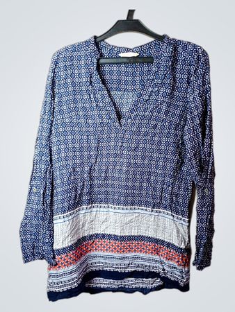CAMATEU Damen Blau Bedruckte Tunika