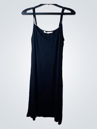 ESQUALO Schwarzes Spaghetti-Trägerkleid