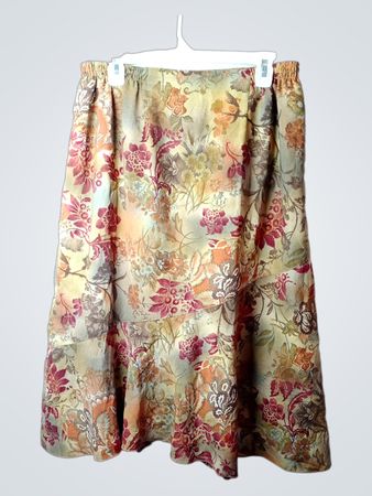 Floraler Print Maxi-Rock