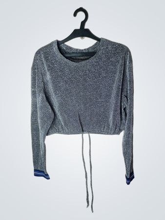 BIKBOK Damen Funktionsoberteil mit Glitzer und langen Ärmeln mit Kordelzug