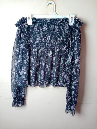 Ginatricot florales Smock-Top