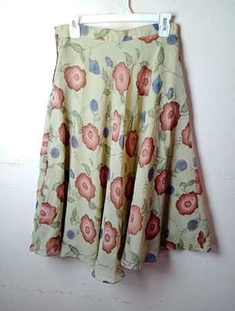 Floraler Druck Midi-Rock