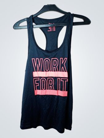 Crivit "Work For It" Schwarzes Tanktop