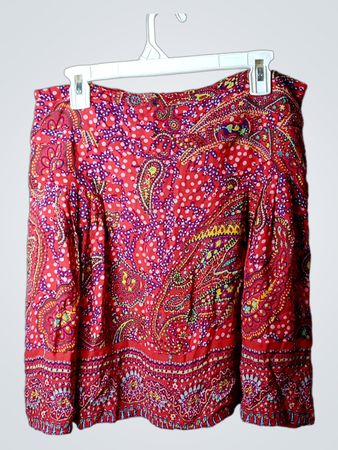 Cacharel Red Paisley Print Rock