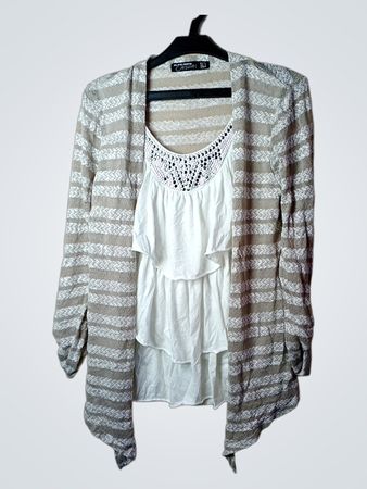 BLIND DATE CASUAL Gestreifter Cardigan