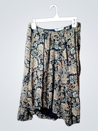 7 ZONE Paisley Print Midi Rock