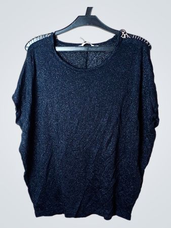 Clockhouse Schwarz Glitzer Strickoberteil