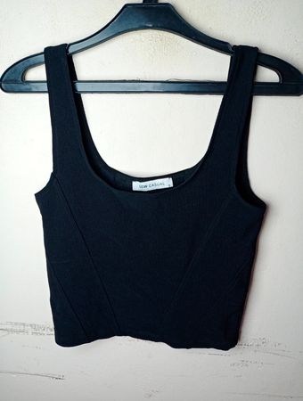 lcw lässiges schwarzes geripptes Tanktop