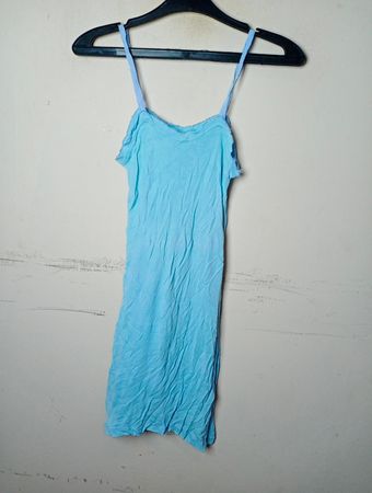 Blaues Slipkleid