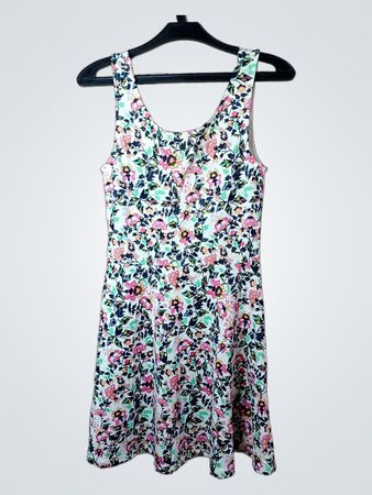 Ärmelloses Blumenmusterkleid