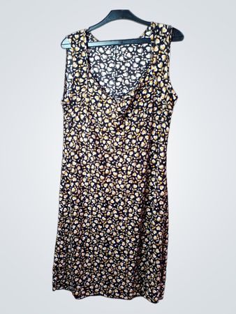 Ärmelloses Kleid mit Blumenmuster