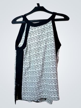 Camaieu Damen ärmelloses Top mit geometrischem Druck