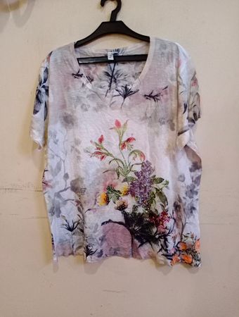 Blumenmuster T-Shirt