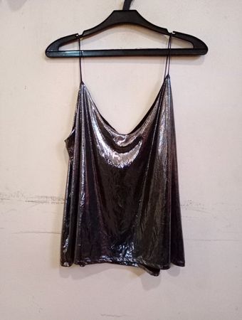 H&M Metallic Cami Top