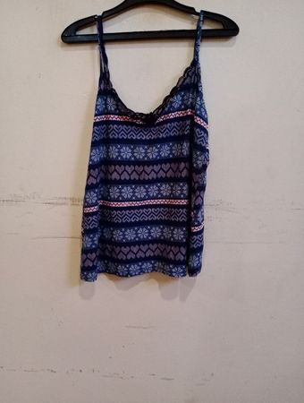 Love to Lounge Damen Blau Herz Muster Cami Top