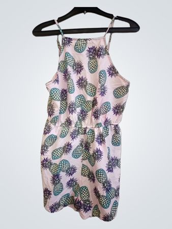 Rosa Jumpsuit mit Ananasdruck