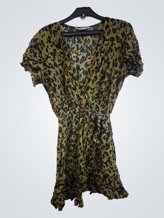 Stradivarius Leopardenmuster Mini-Kleid